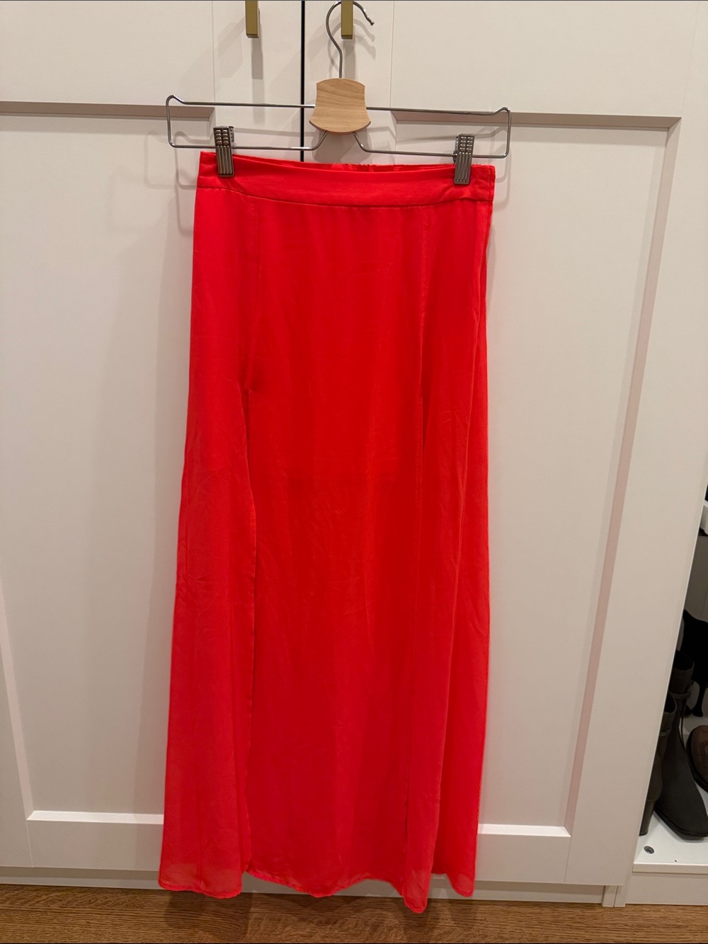 H&M Vibrant Red Maxi Skirt